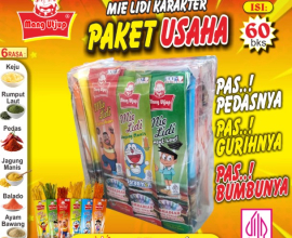 Paket Usaha Mie Lidi 6 Rasa Isi 60 Pcs